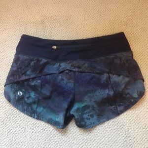 Lululemon Speed Shorts 2.5” Galaxy
